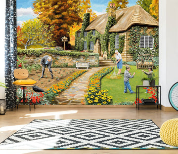 3D Autumn Garden 1005 Trevor Mitchell Wall Mural Wall Murals Wallpaper AJ Wallpaper 2 