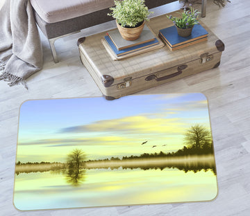 3D Lake Water 76263 Non Slip Rug Mat