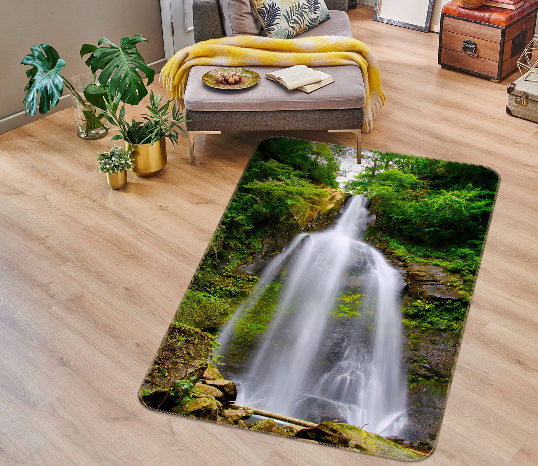 3D Mountains 26182 Non Slip Rug Mat