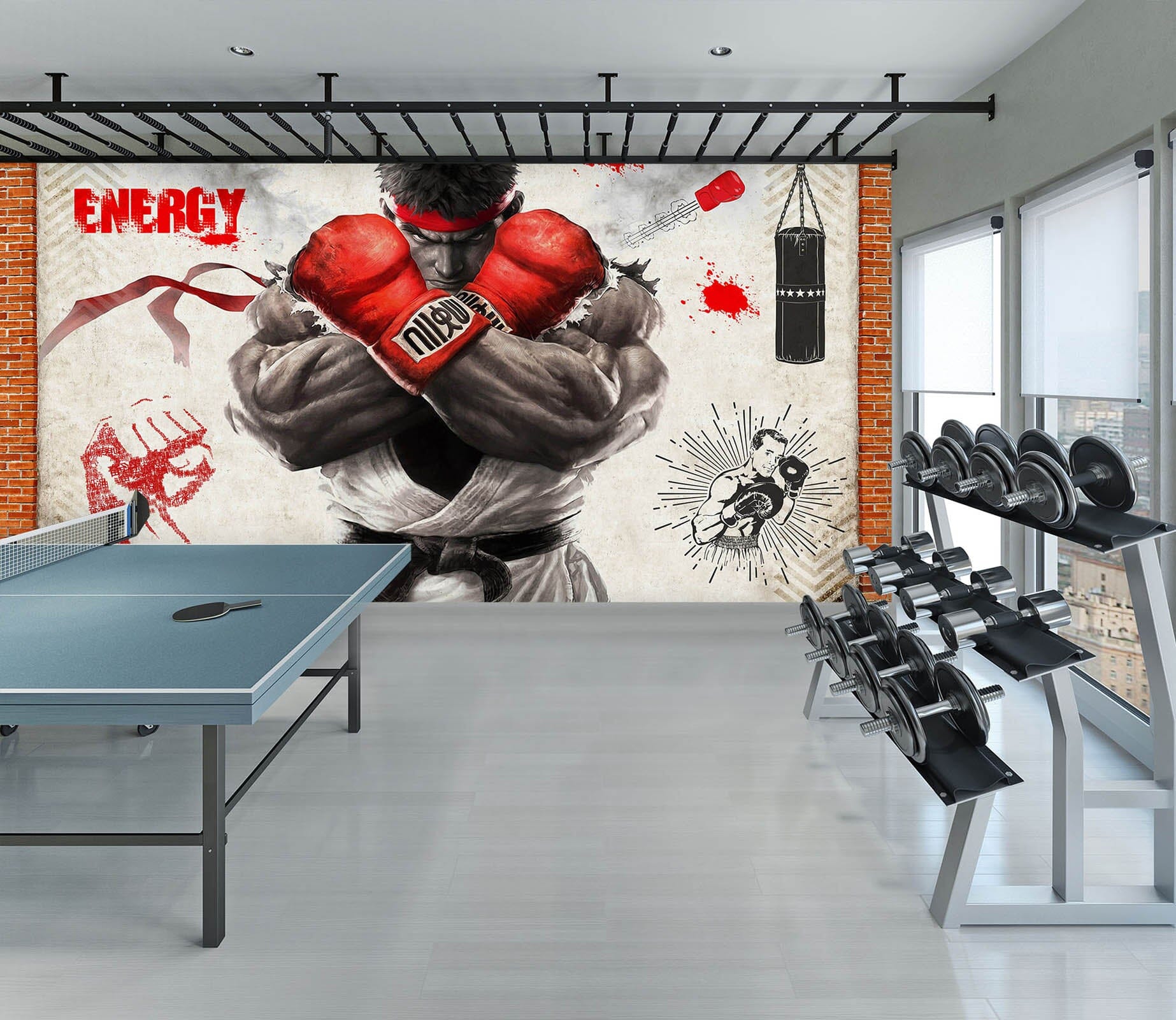 3D Boxing Sport 3003 Wall Murals Wallpaper AJ Wallpaper 2 
