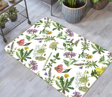 3D Chrysanthemum Gypsophila 112 Uta Naumann Rug Non Slip Rug Mat