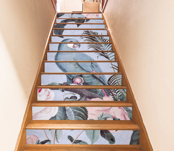 3D Branch Parrot 11002 Andrea Haase Stair Risers