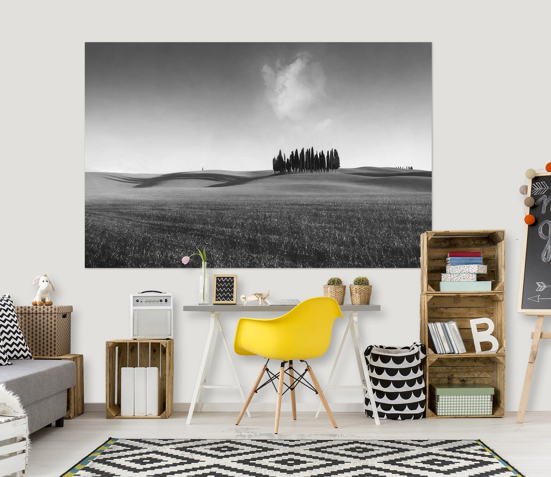 3D Grey Desert 144 Marco Carmassi Wall Sticker Wallpaper AJ Wallpaper 2 