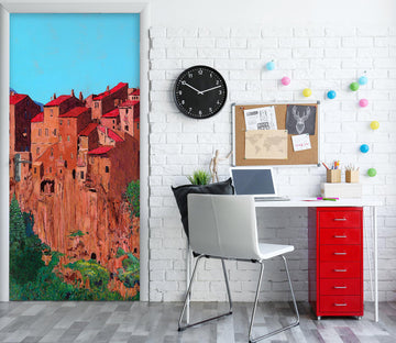 3D Red Mountain House 9408 Allan P. Friedlander Door Mural