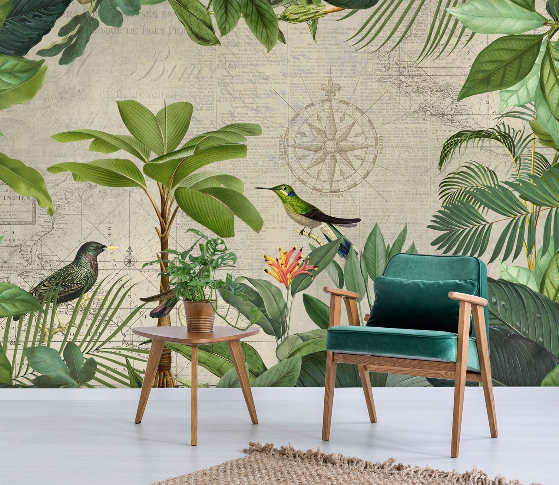 3D Forest Bird 1017 Andrea haase Wall Mural Wall Murals Wallpaper AJ Wallpaper 2 
