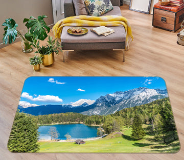 3D Lake Snow Mountain 30126 Non Slip Rug Mat