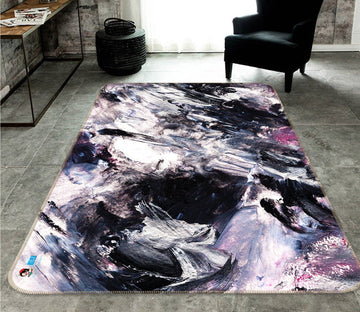3D Abstract Black Painting 13 Non Slip Rug Mat Mat AJ Creativity Home 