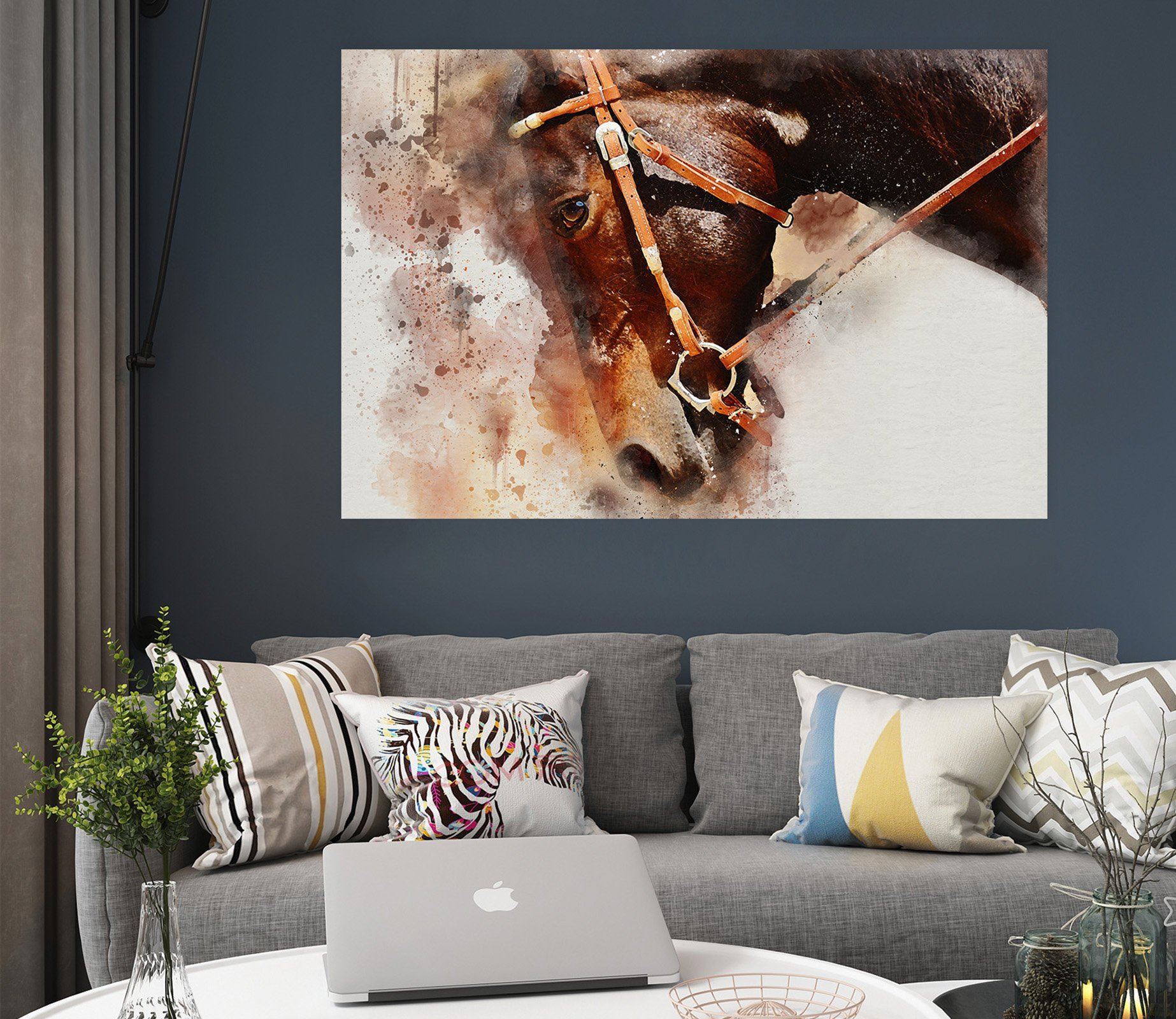 3D Horse Head 68 Animal Wall Stickers Wallpaper AJ Wallpaper 2 