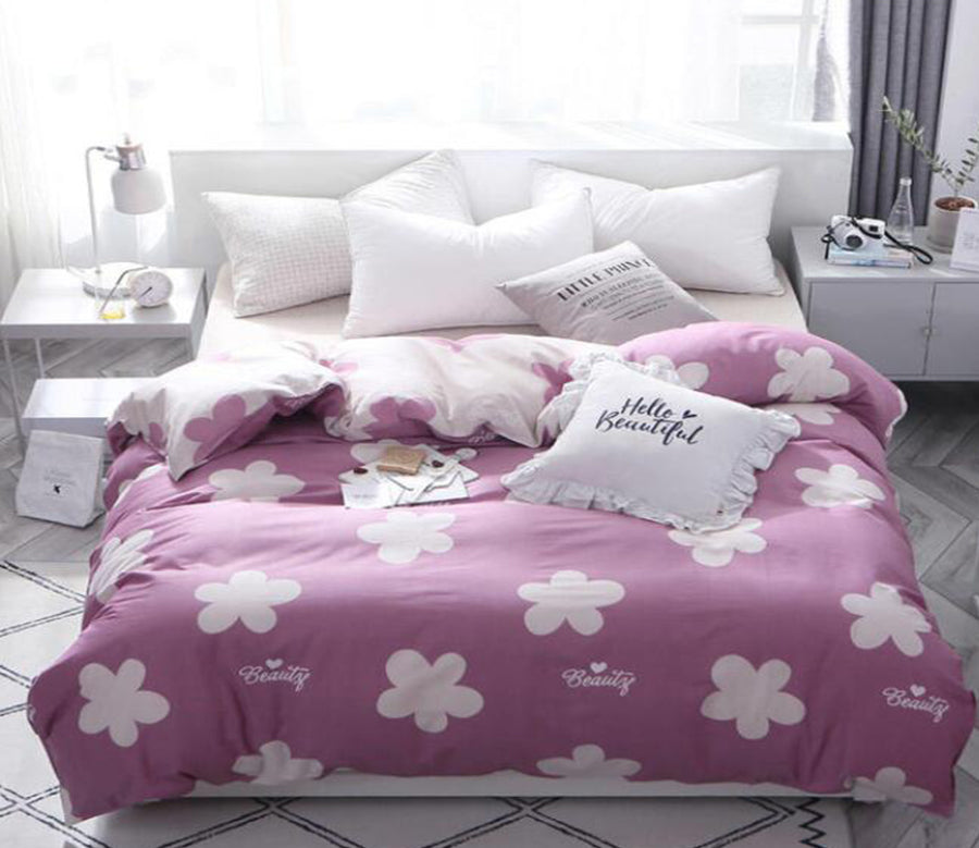 3D Five Petal Flower Pattern 3191 Bed Pillowcases Quilt