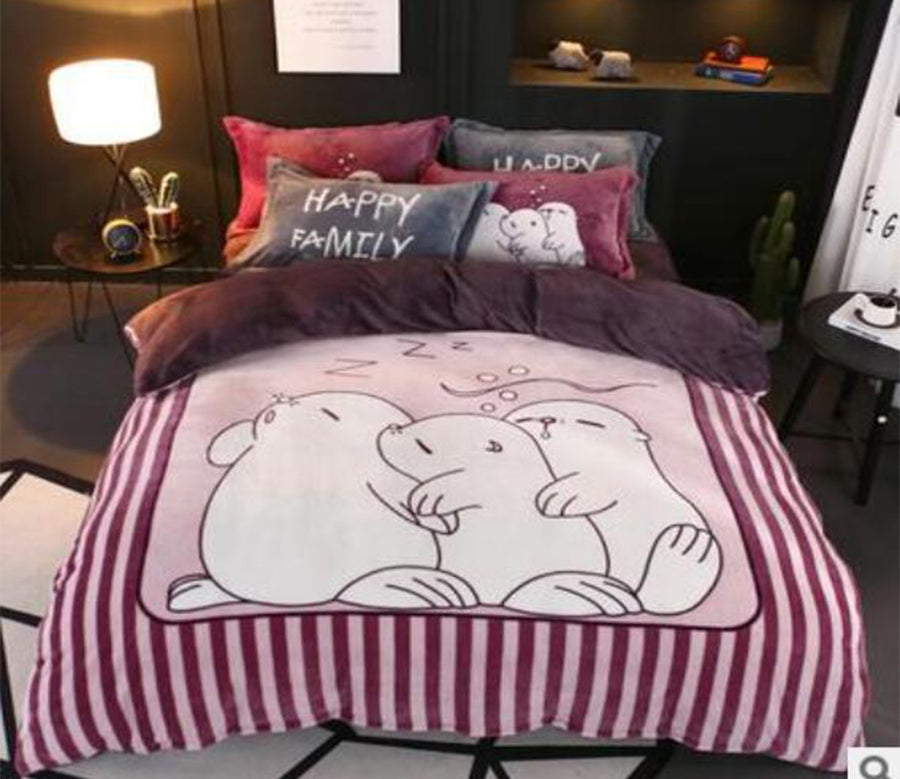 3D White Baby Seal 17007 Bed Pillowcases Quilt