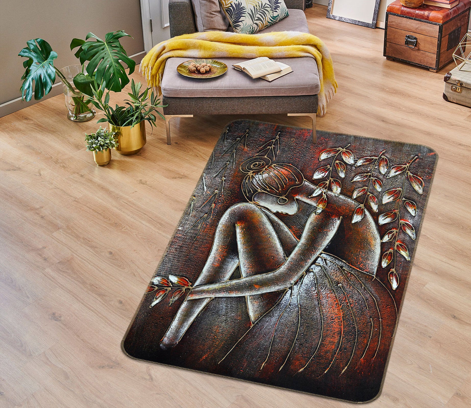 3D Female 33185 Non Slip Rug Mat