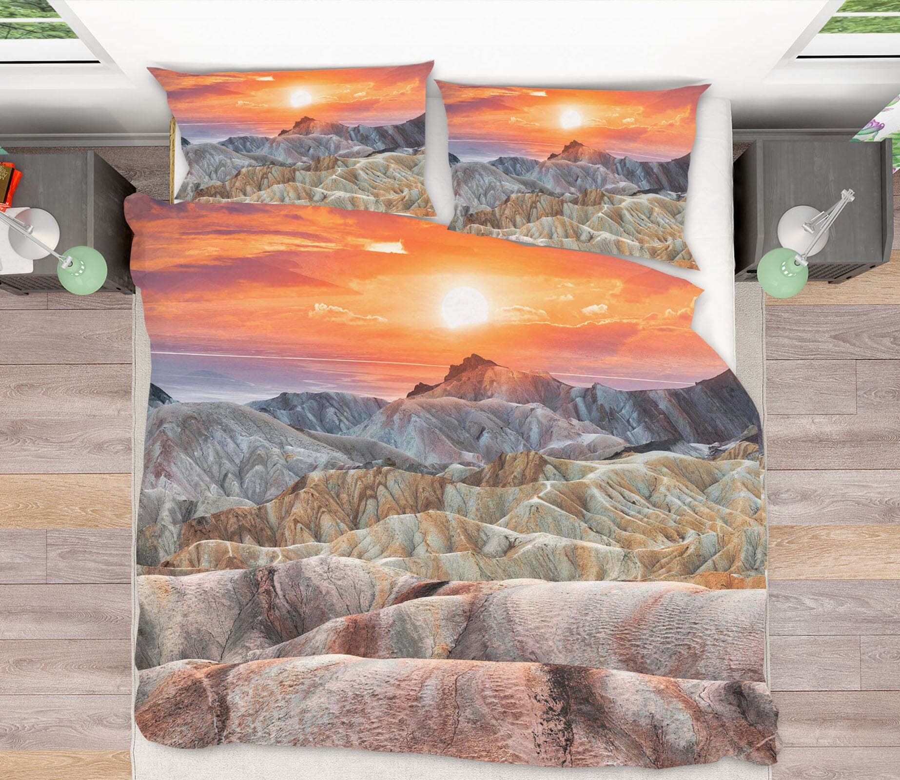 3D Sunrise Glacier 2125 Marco Carmassi Bedding Bed Pillowcases Quilt Quiet Covers AJ Creativity Home 