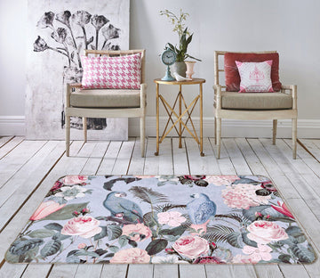 3D Bird Friends 1029 Andrea haase Rug Non Slip Rug Mat Mat AJ Creativity Home 