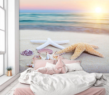 3D Sunny Beach Starfish 587 Wallpaper AJ Wallpaper 2 