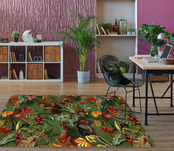 3D Colored Woods 121 Uta Naumann Rug Non Slip Rug Mat Mat AJ Creativity Home 