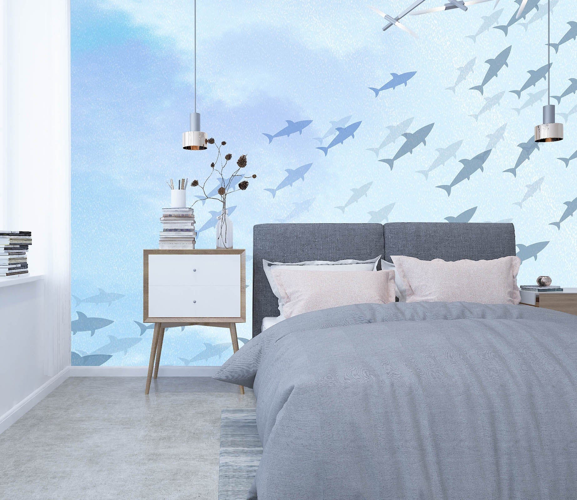 3D Sea Fish 009 Wall Murals Wallpaper AJ Wallpaper 2 