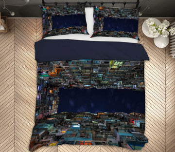 3D Tall Building 2122 Marco Carmassi Bedding Bed Pillowcases Quilt Quiet Covers AJ Creativity Home 