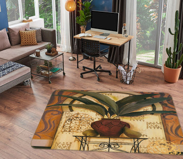 3D Vase Flowers 32032 Non Slip Rug Mat