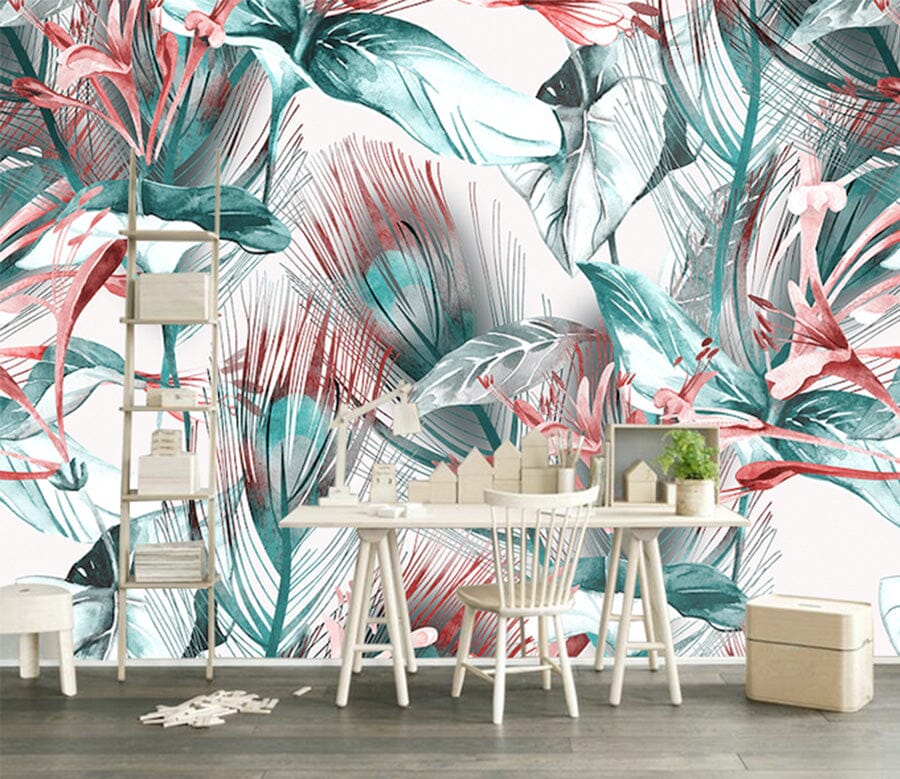 3D Red Flowers WG144 Wall Murals Wallpaper AJ Wallpaper 2 