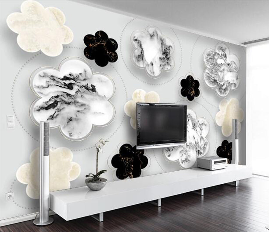 3D Flower Shape WC2162 Wall Murals