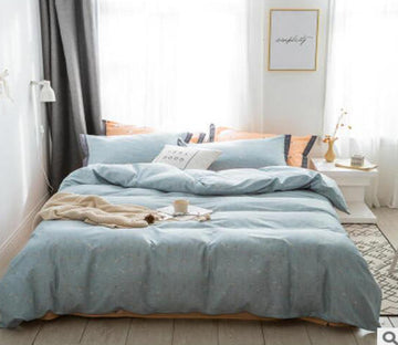 3D Light Blue 18123 Bed Pillowcases Quilt
