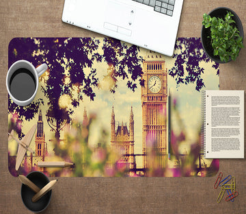 3D Bell Tower 17072 Desk Mat