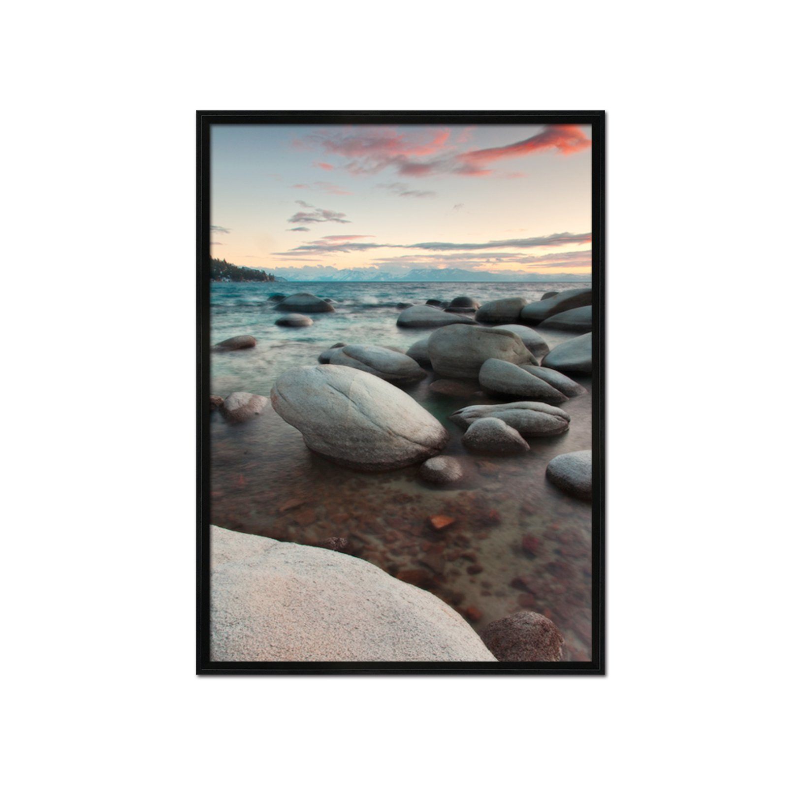 3D Sea Stones 024 Fake Framed Print Painting Wallpaper AJ Creativity Home 