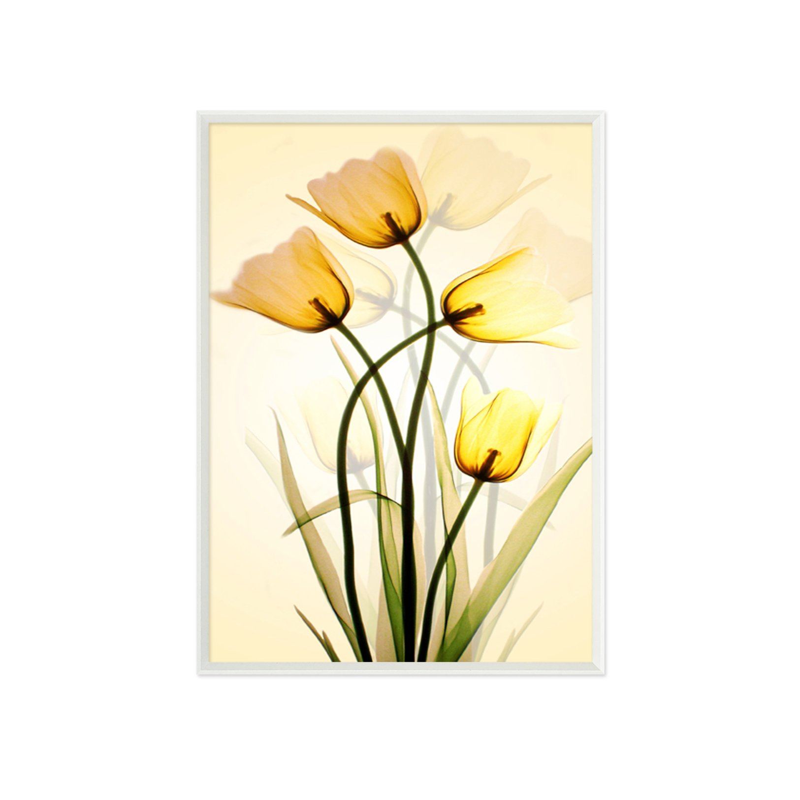 3D Little Yellow Flower 015 Fake Framed Print Painting Wallpaper AJ Creativity Home 