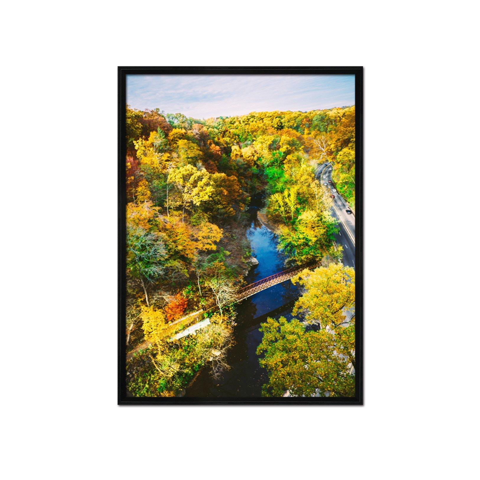 3D Maple Highway 087 Fake Framed Print Painting Wallpaper AJ Creativity Home 