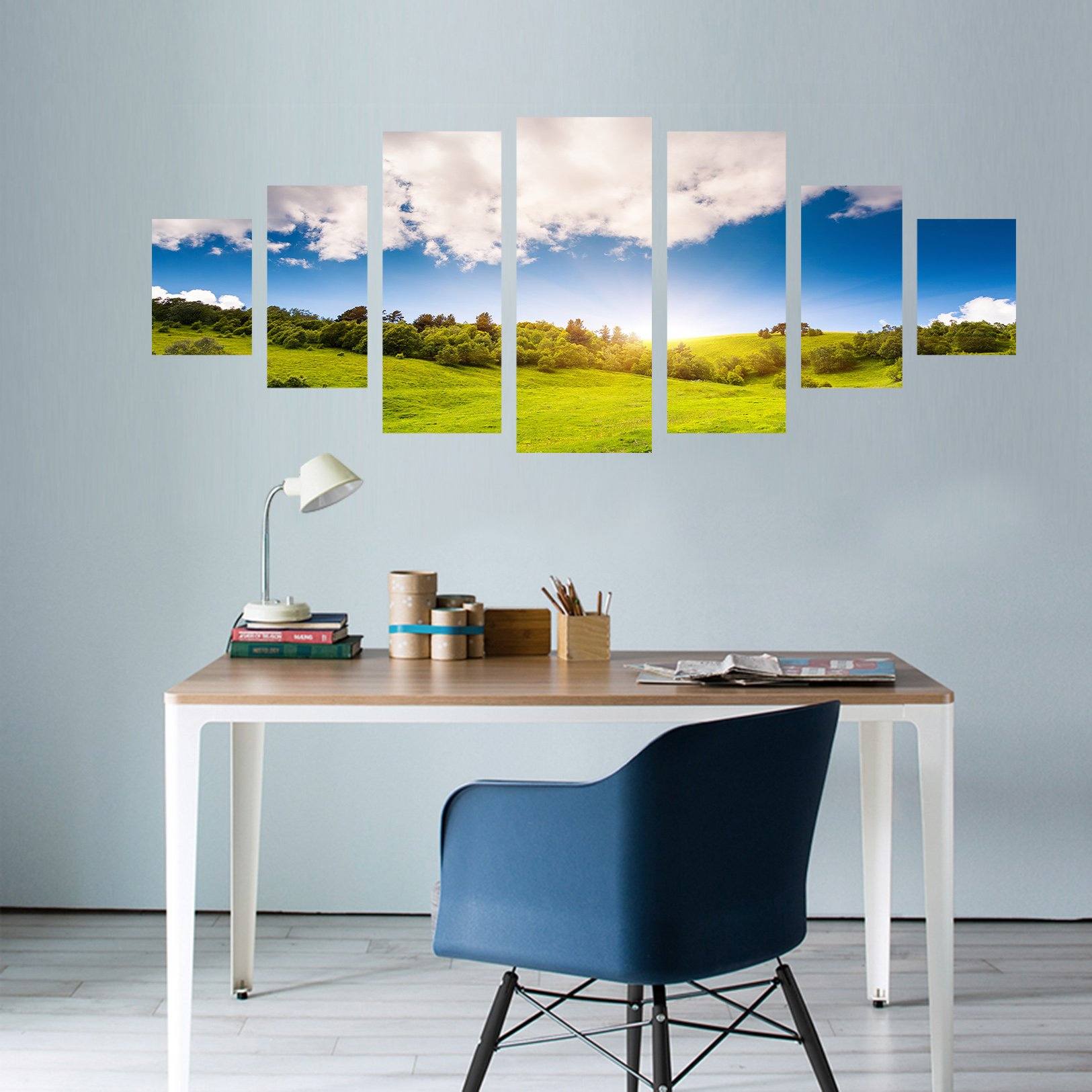 3D Sunny Meadow 147 Unframed Print Wallpaper Wallpaper AJ Wallpaper 