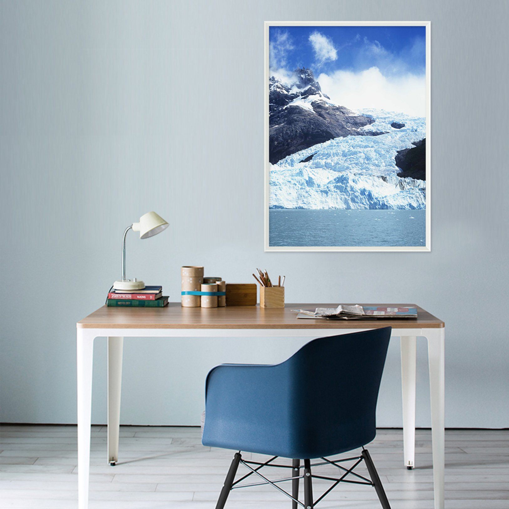 3D Ice Sea 024 Fake Framed Print Painting Wallpaper AJ Creativity Home 