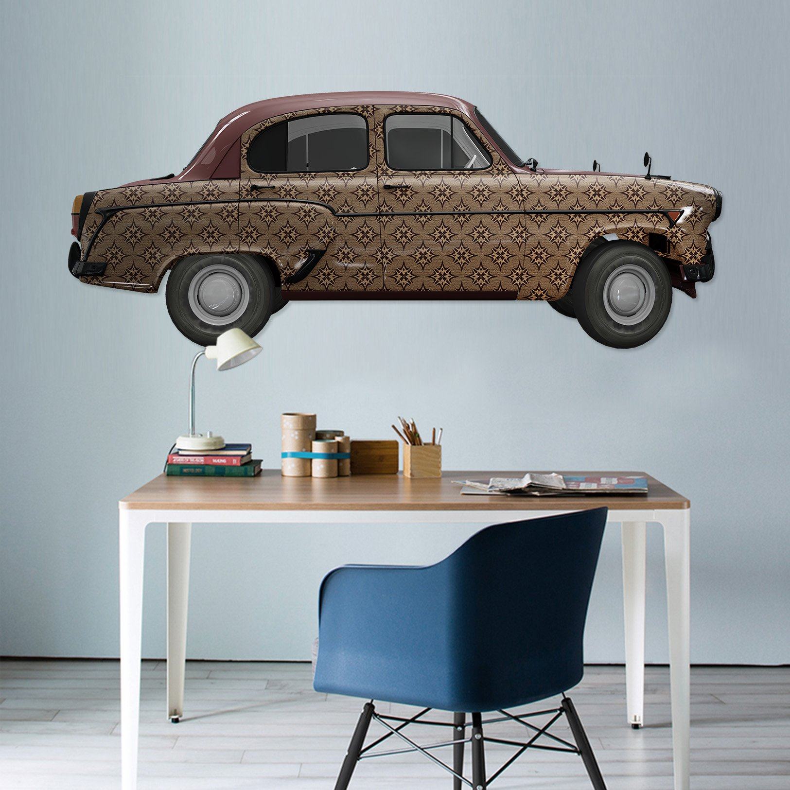 3D Muddy Classic Car 274 Vehicles Wallpaper AJ Wallpaper 