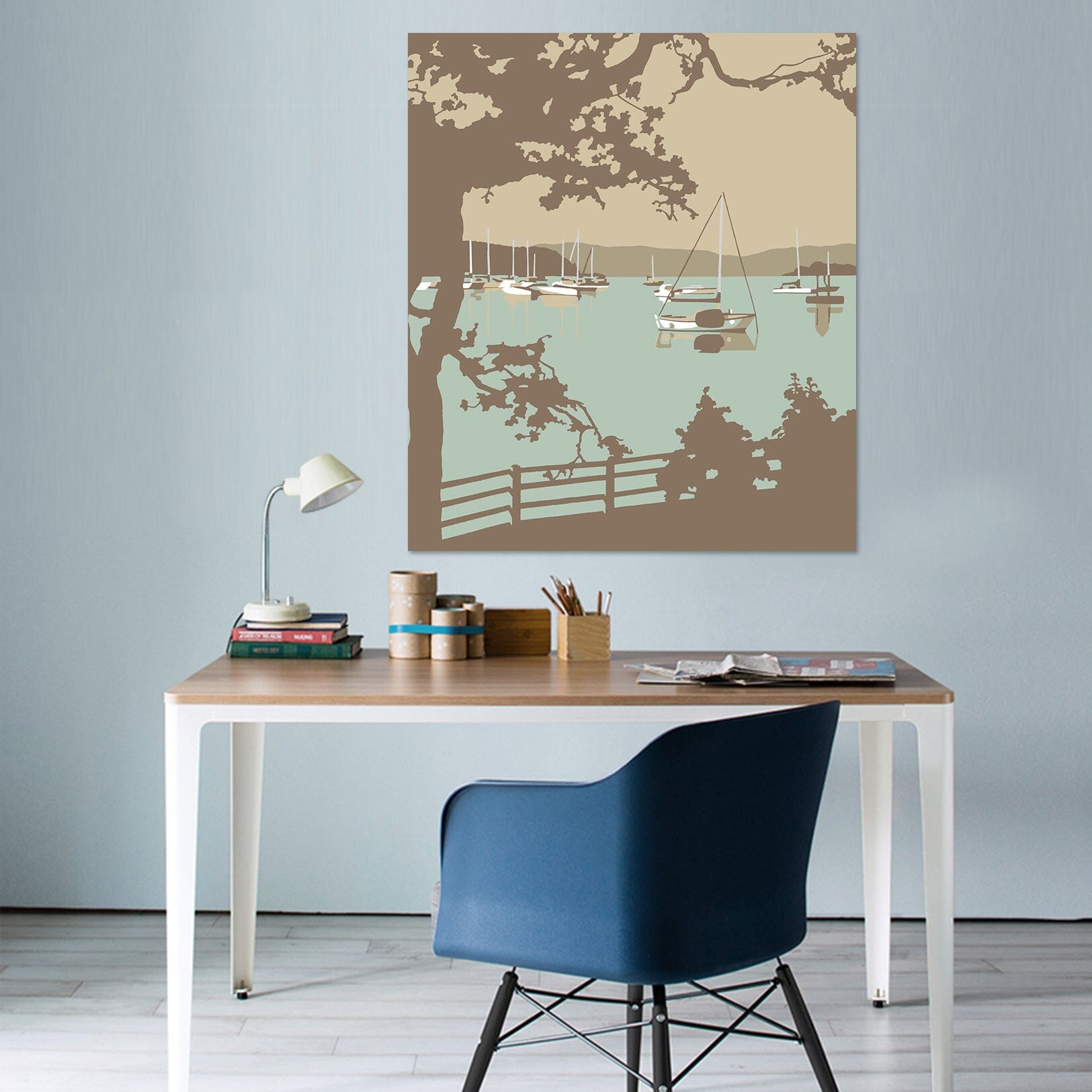 3D Poole Harbour View 048 Steve Read Wall Sticker Wallpaper AJ Wallpaper 2 