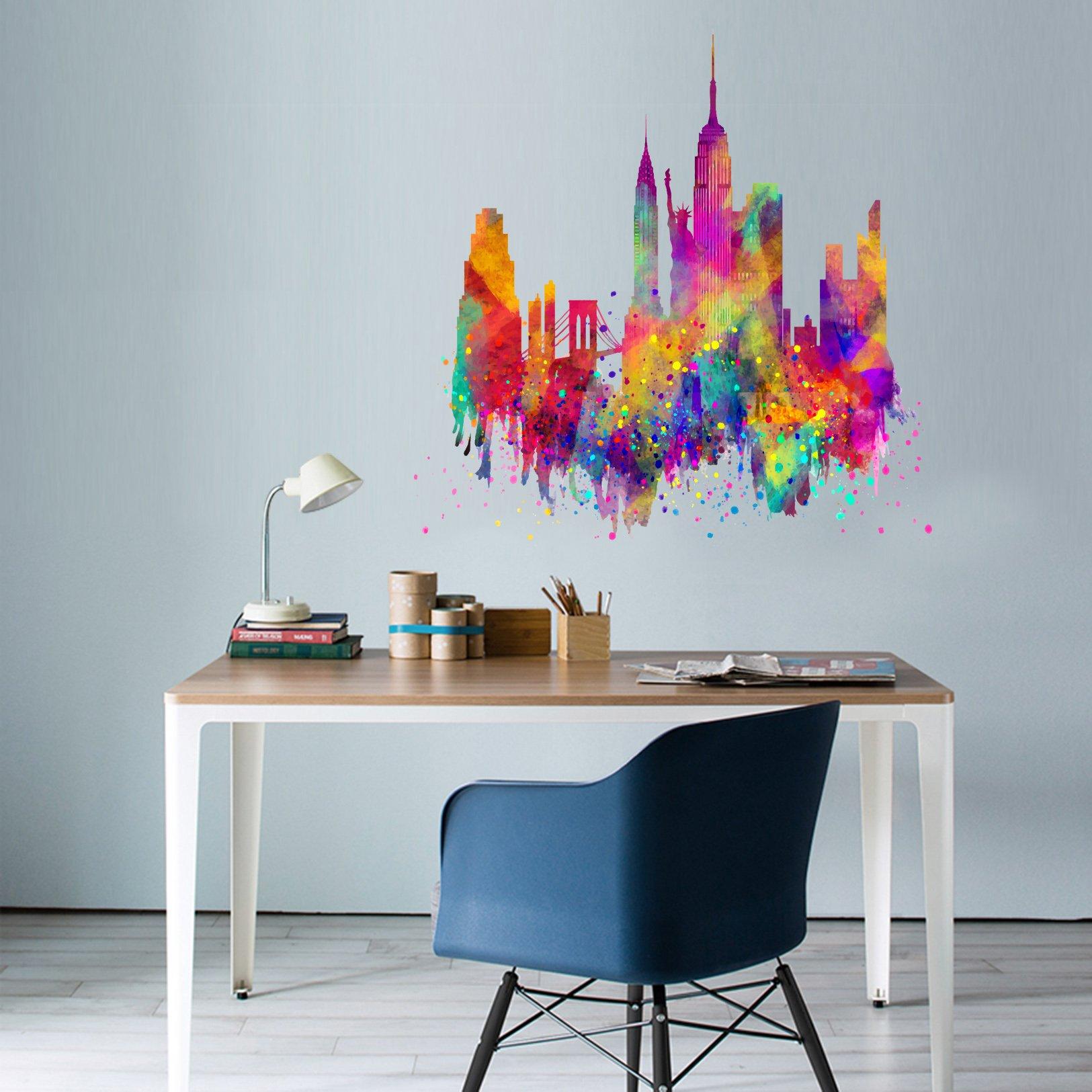3D Graffiti Colored City 159 Wall Stickers Wallpaper AJ Wallpaper 