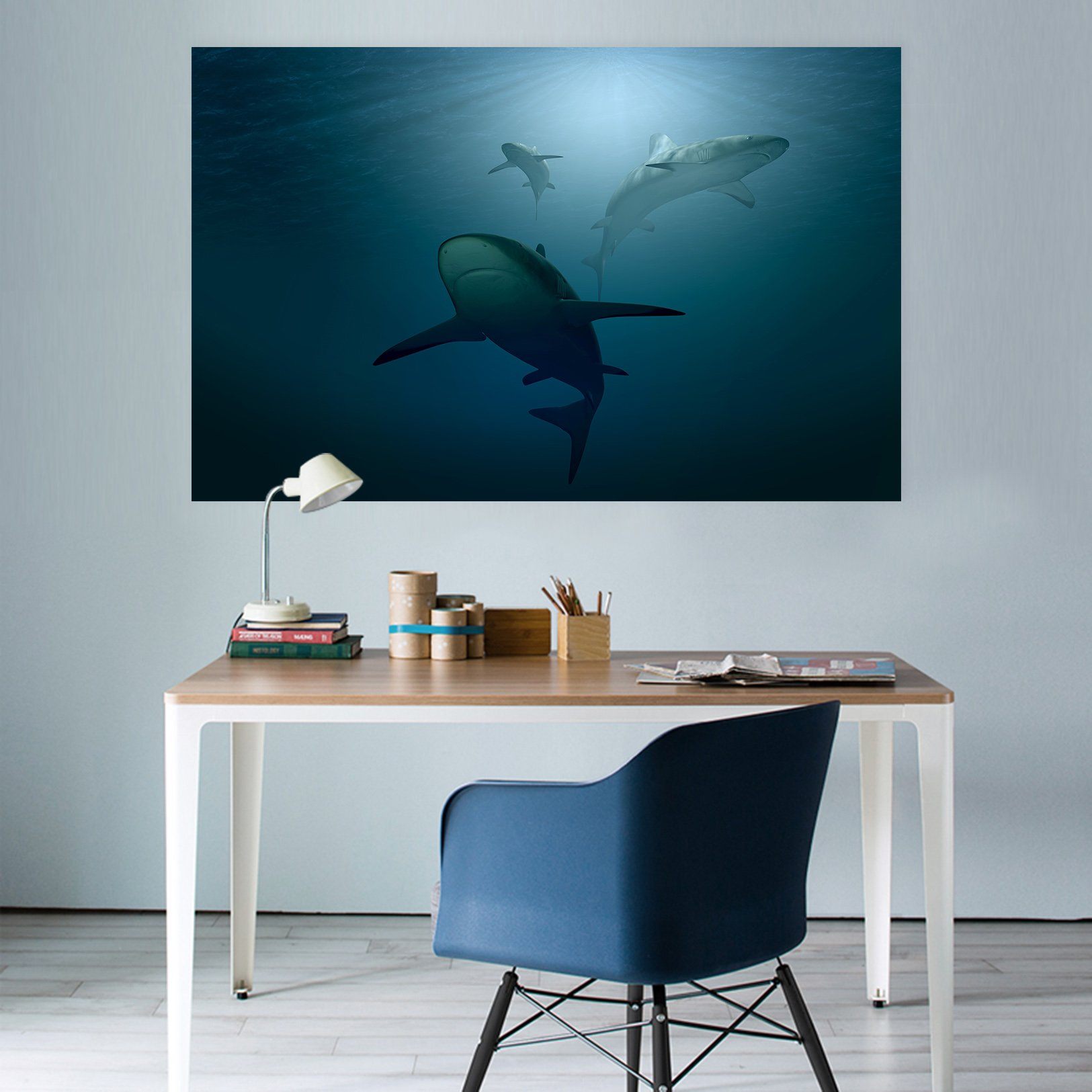 3D Dolphin 64 Animal Wall Stickers Wallpaper AJ Wallpaper 2 