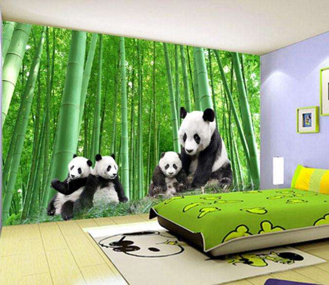 3D Bamboo Forest Panda Wallpaper AJ Wallpaper 1 