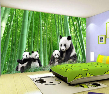 3D Bamboo Forest Panda Wallpaper AJ Wallpaper 1 