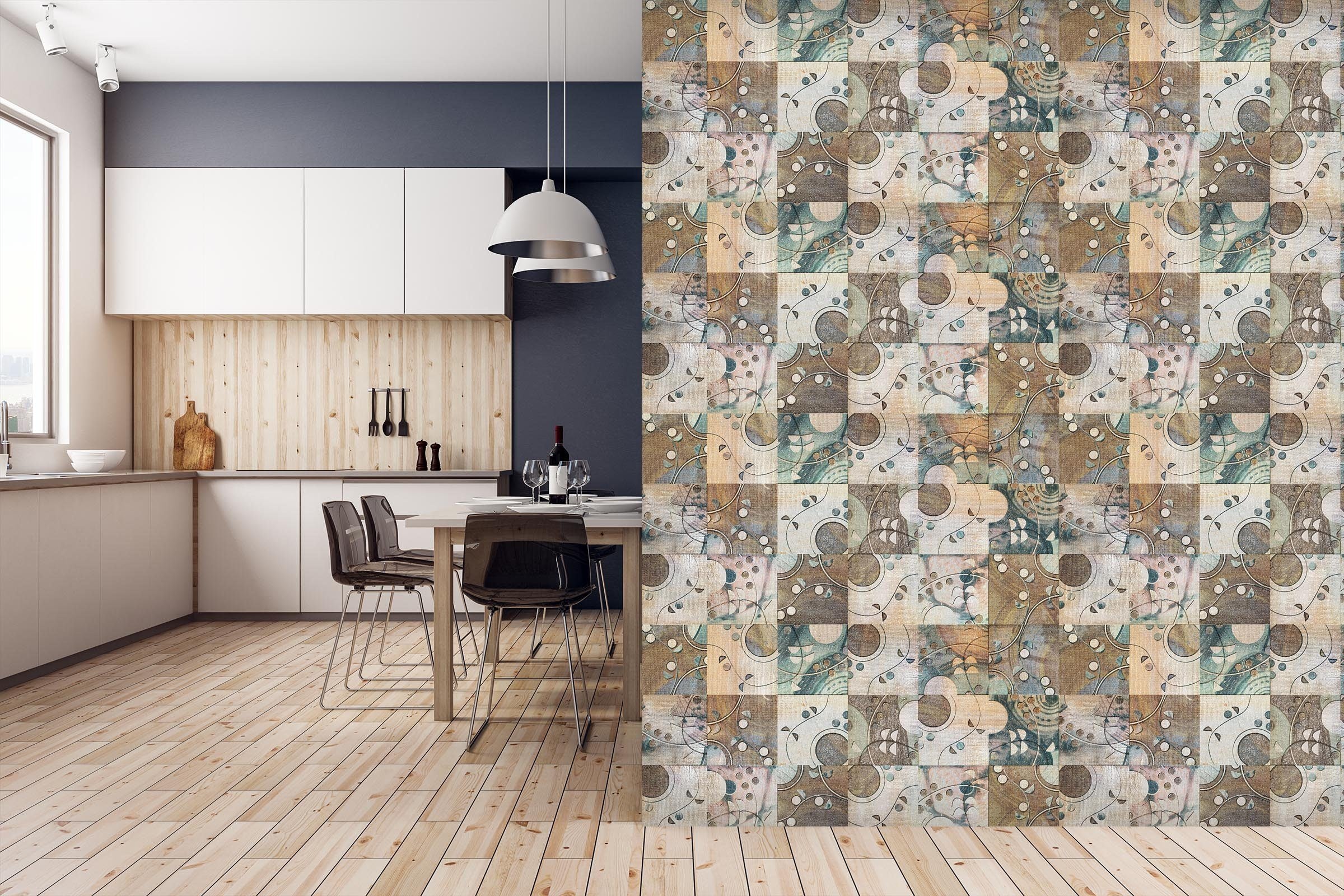 3D Abstract Mosaic 026 Marble Tile Texture Wallpaper AJ Wallpaper 2 