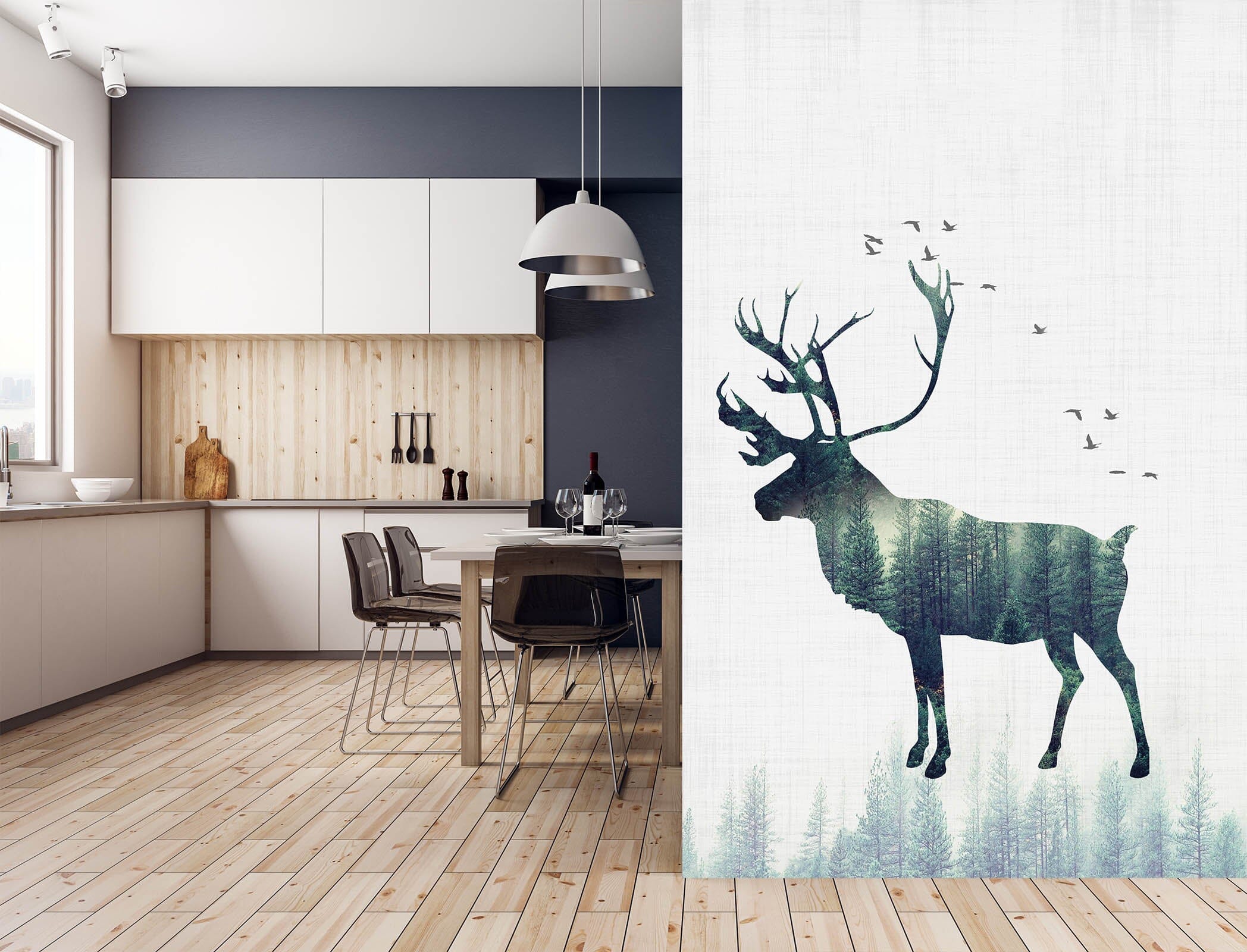 3D Black Elk 044 Wall Murals Wallpaper AJ Wallpaper 2 