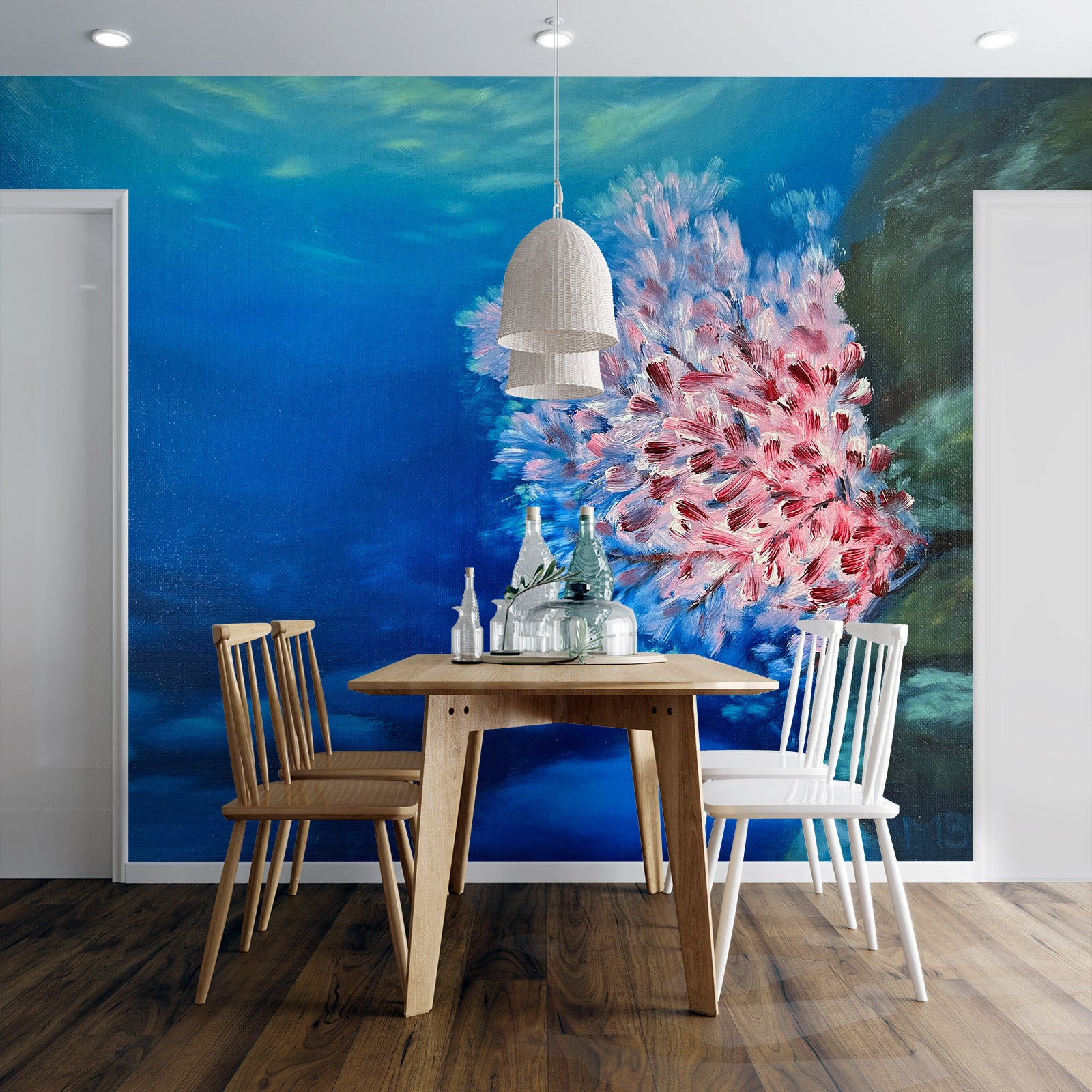 3D Seabed Pink Coral 9823 Marina Zotova Wall Mural Wall Murals