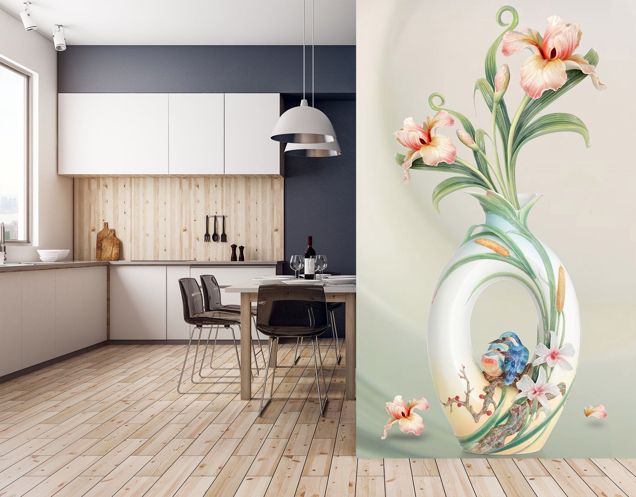 3D Art Flowers 1855 Wall Murals Wallpaper AJ Wallpaper 2 