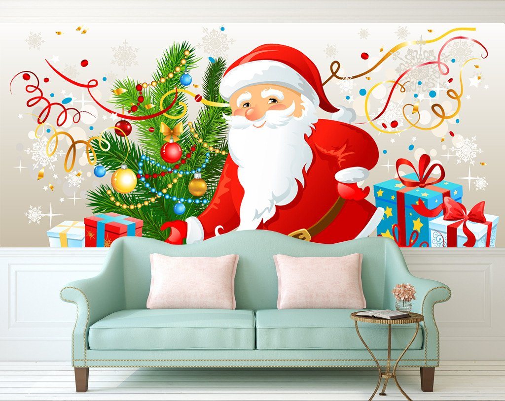 3D Fahter Christmas Send Gifts 590 Wallpaper AJ Wallpaper 