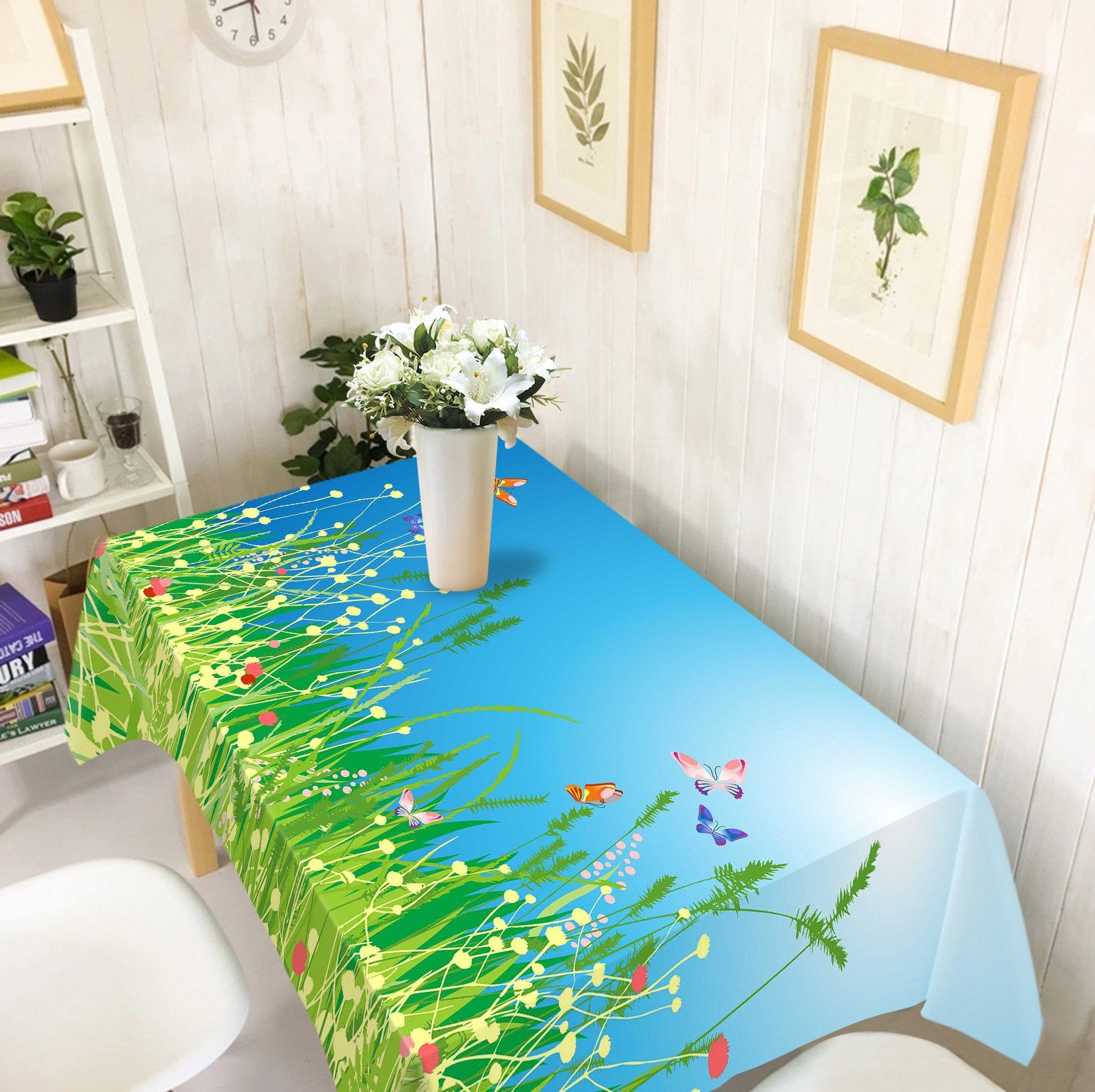 3D Weeds Butterflies 278 Tablecloths Wallpaper AJ Wallpaper 