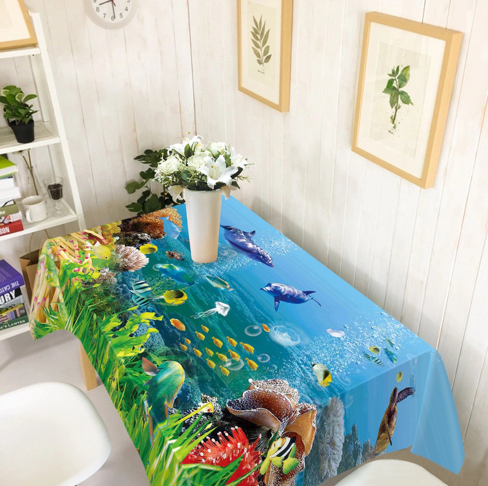 3D Color Ocean World 406 Tablecloths Wallpaper AJ Wallpaper 