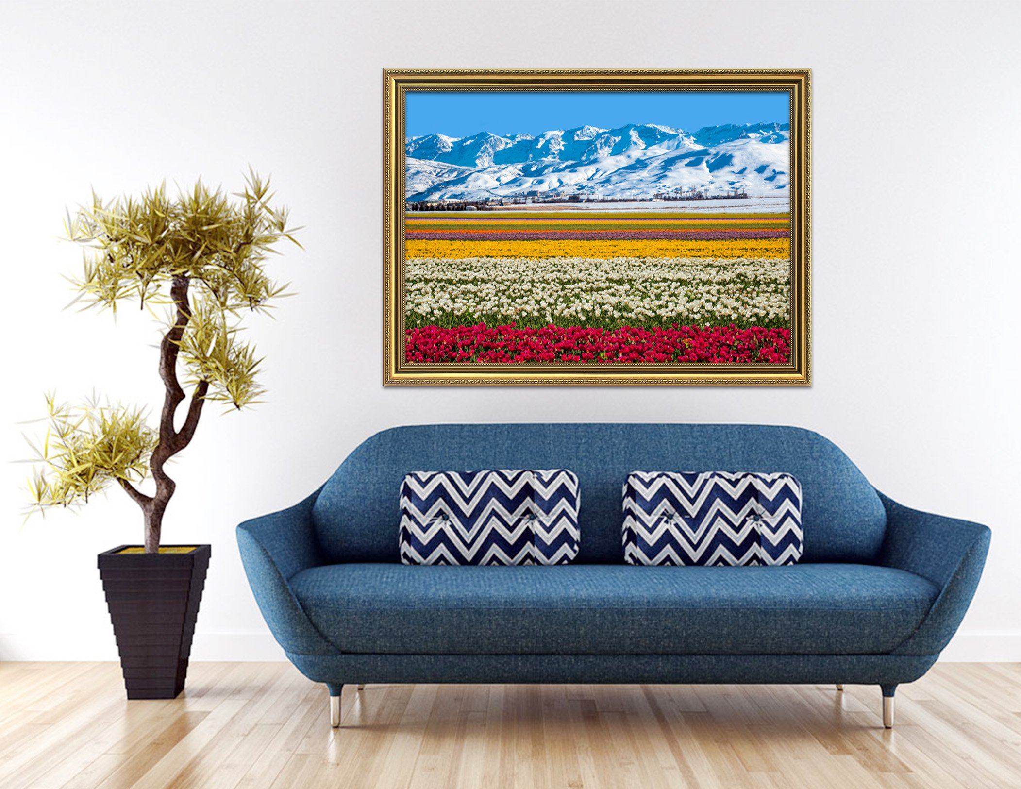 3D Flower Sea 189 Fake Framed Print Painting Wallpaper AJ Creativity Home 