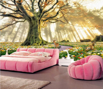 3D Glorious Tree Beautiful Flower Wallpaper AJ Wallpaper 1 