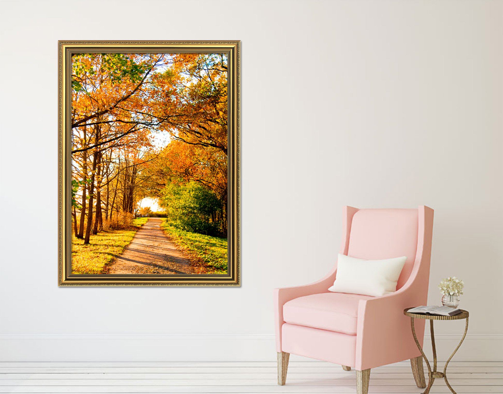 3D Dusk Road 135 Fake Framed Print Painting Wallpaper AJ Creativity Home 