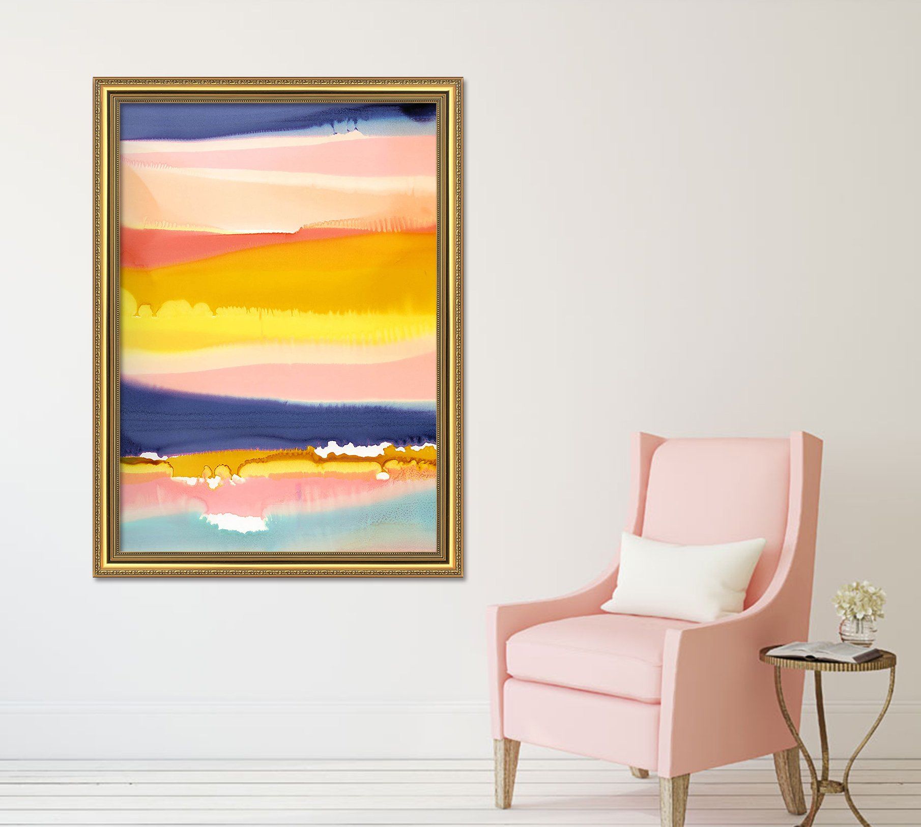 3D Bright Colors 080 Fake Framed Print Painting Wallpaper AJ Creativity Home 