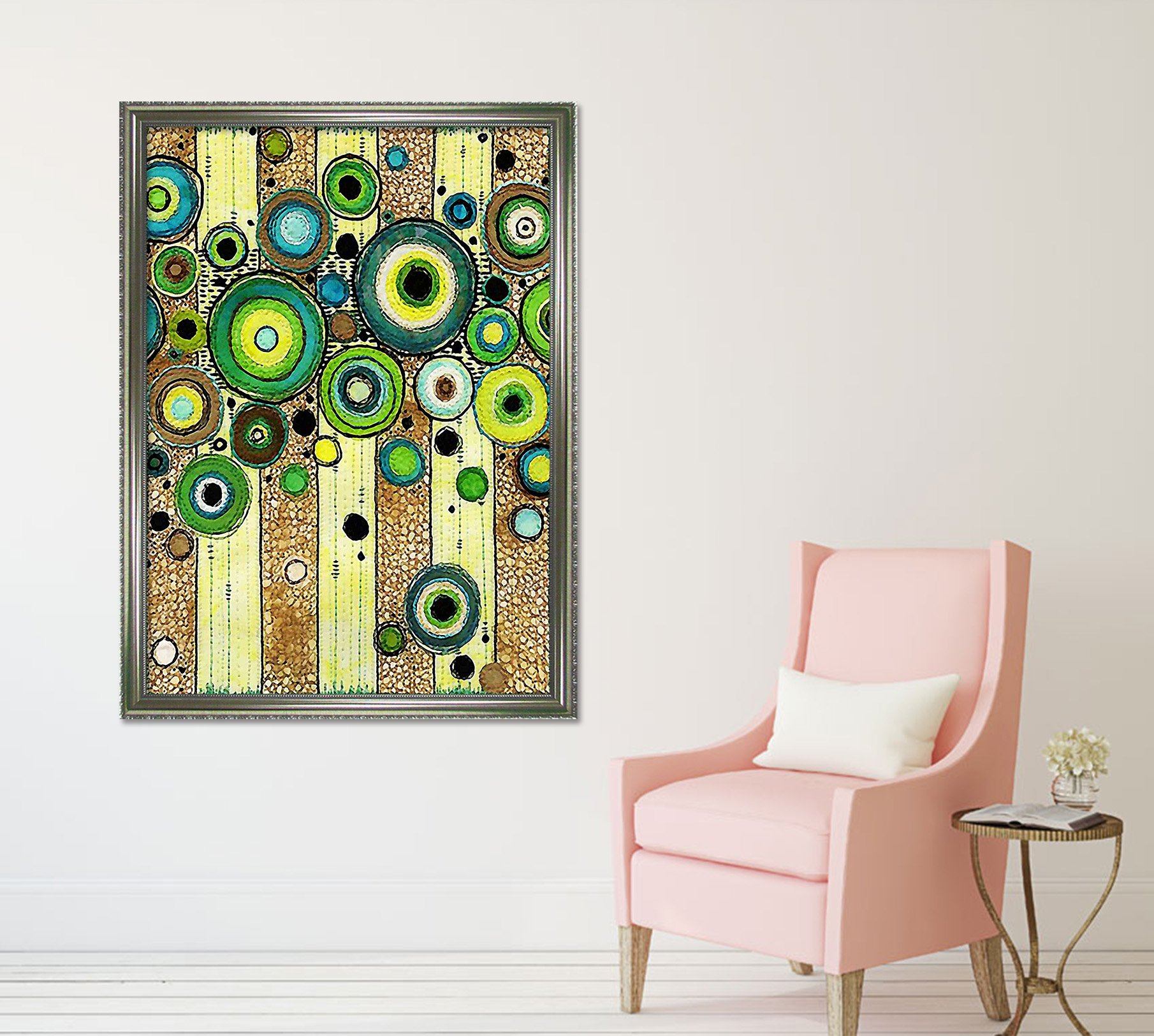 3D Dark Circle 094 Fake Framed Print Painting Wallpaper AJ Creativity Home 