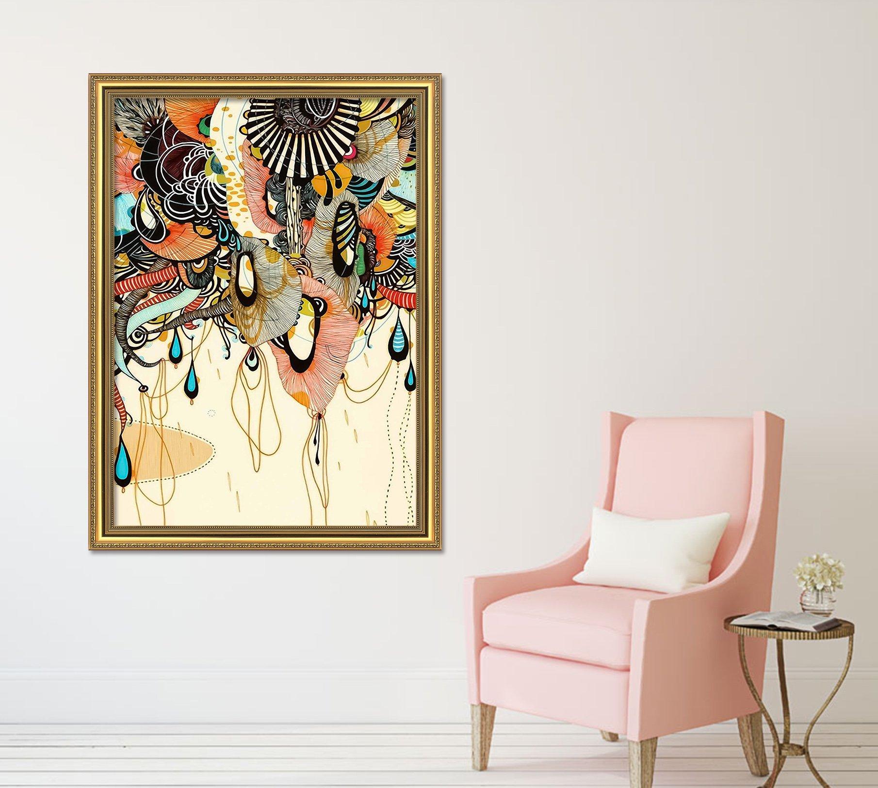 3D Color Pattern 086 Fake Framed Print Painting Wallpaper AJ Creativity Home 